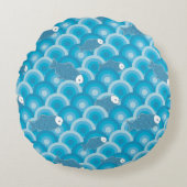 魚 ラウンドクッション (正面)