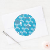 魚 ラウンドシール (封筒)