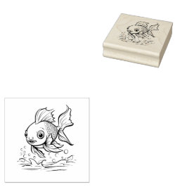 魚 ラバースタンプ