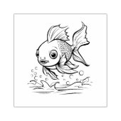 魚 ラバースタンプ (インプリント)