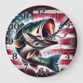 魚 ラージ壁時計 (正面)