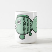 魚、動物、ドローイング コーヒーマグカップ (中央)