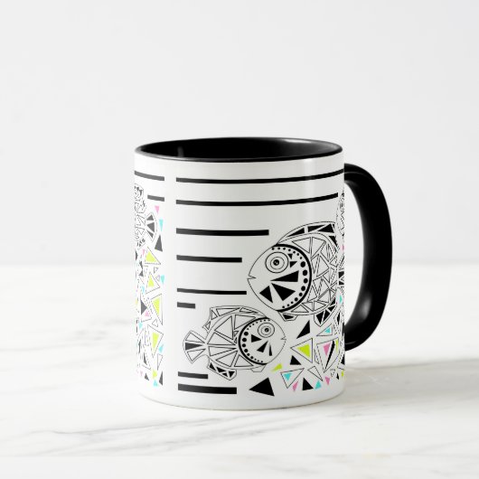 魚。占星術。 マグカップ (正面右)