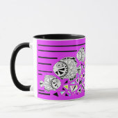 魚。占星術。マグ マグカップ (左)