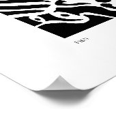 「魚」抽象芸術 ポスター (角)