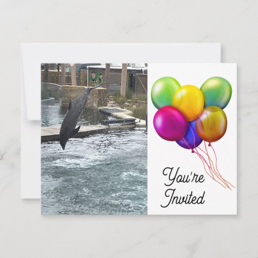 魚 招待状 (正面)