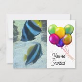 魚 招待状 (正面)