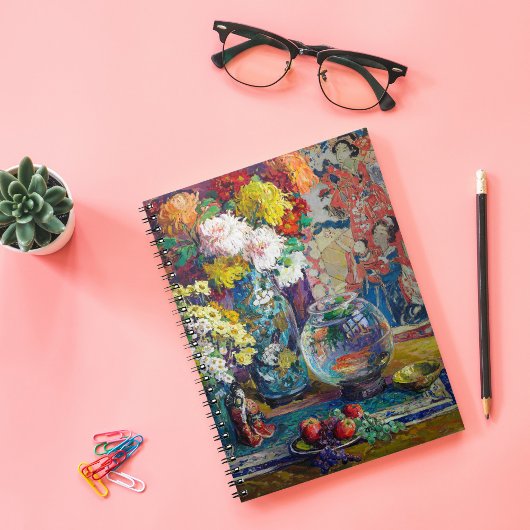 魚、果物、花 |キャサリンE.さくらんぼ ノートブック