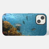 魚、水中、サンゴ iPhoneケース (裏面横)