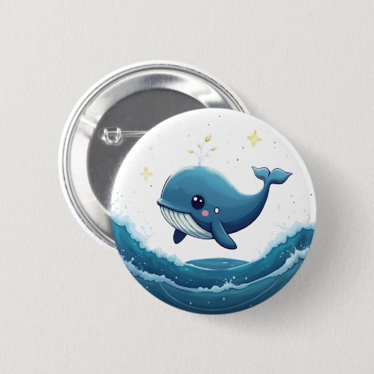 魚 缶バッジ (正面&裏面)