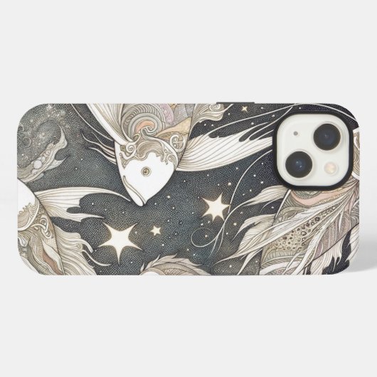 魚、自然 iPhoneケース (裏面横)