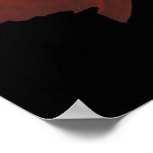 魚 – 金魚の花模様 – Carassius auratus ポスター (角)