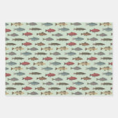 魚 釣り ラッピングペーパーシート (正面)