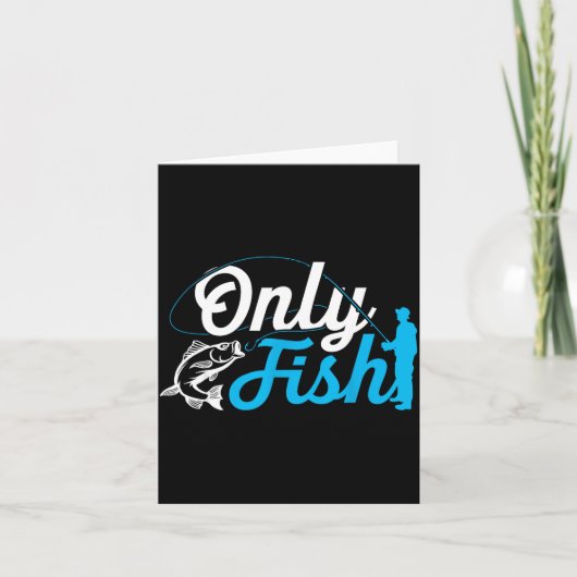 魚 釣り 面白 フィッシング ユーモア 愛好者 漁師 ダ カード (正面)