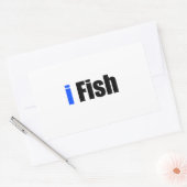 魚 長方形シール (封筒)