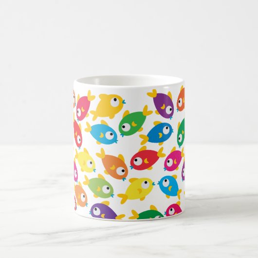 魚: 青い物を見つけて下さい モーフィングマグカップ (中央)