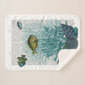 魚、青貝及びサンゴ シェルパブランケット (正面(横))