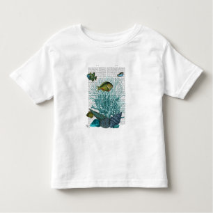 魚、青貝及びサンゴ トドラーTシャツ