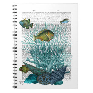 魚、青貝及びサンゴ ノートブック