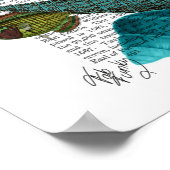 魚、青貝及びサンゴ ポスター (角)