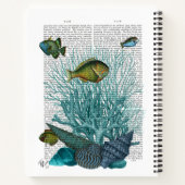 魚、青貝、サンゴ ノートブック (裏面)