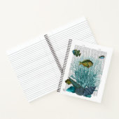 魚、青貝、サンゴ ノートブック (内部)