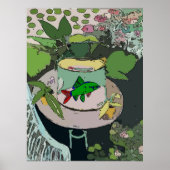 魚(青) ポスター (正面)