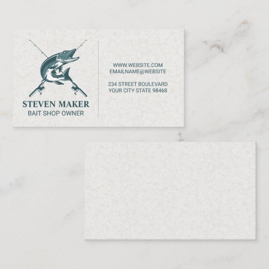 魚 | 魚釣り極 名刺 (正面/裏面)