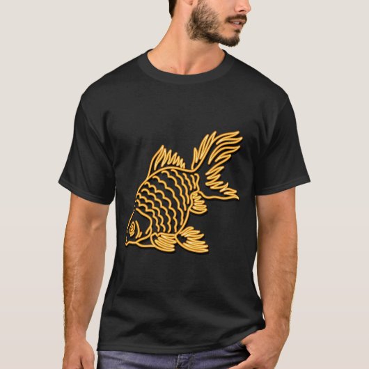 魚、魚、金魚 Tシャツ (正面)