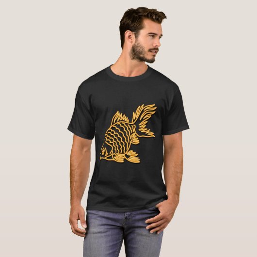 魚、魚、金魚 Tシャツ (正面フル)