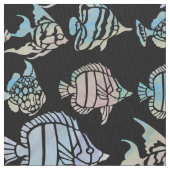 魚、魚、魚など ファブリック (クローズアップ)