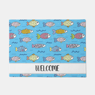 魚、魚、魚！ ドアマット