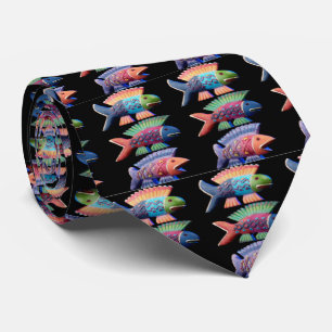 魚、魚、魚、 ネクタイ