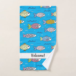 魚、魚、魚! ハンドタオル