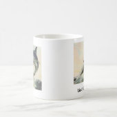 魚-黒いマカジキ及びアオザメ鮫の本屋の広告宣伝 コーヒーマグカップ (中央)