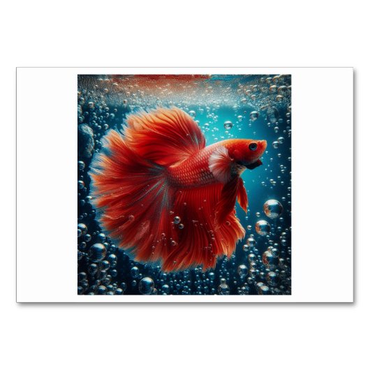 魚(물고기) – 韓国フラッシュカード テーブルナンバー (正面)