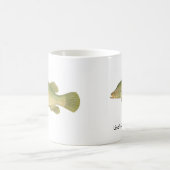 魚- Barramundi - Latesのcalcarifer B/storeの広告宣伝 コーヒーマグカップ (中央)