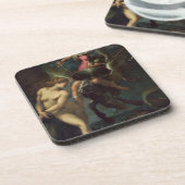 魚、c.1670-80 (キャンバスの油)の静物画 コースター (左側)