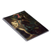 魚、c.1670-80 (キャンバスの油)の静物画 ノートブック (右側)