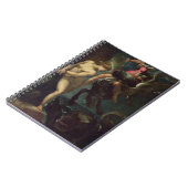 魚、c.1670-80 (キャンバスの油)の静物画 ノートブック (左側)