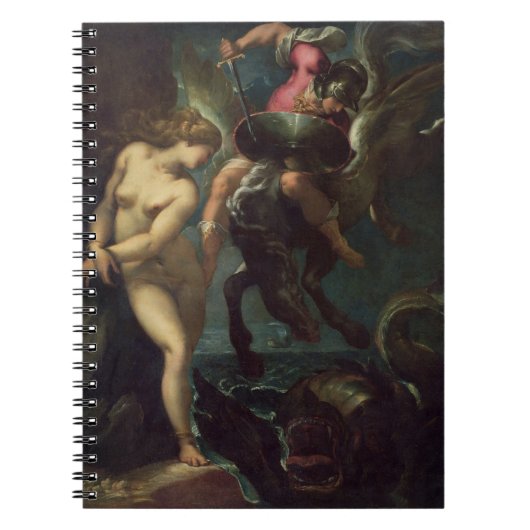 魚、c.1670-80 (キャンバスの油)の静物画 ノートブック (正面)