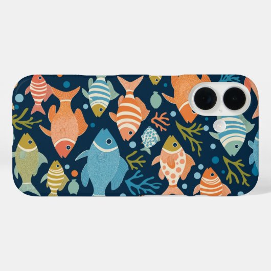 魚 Case-Mate iPhoneケース (裏面 (横))