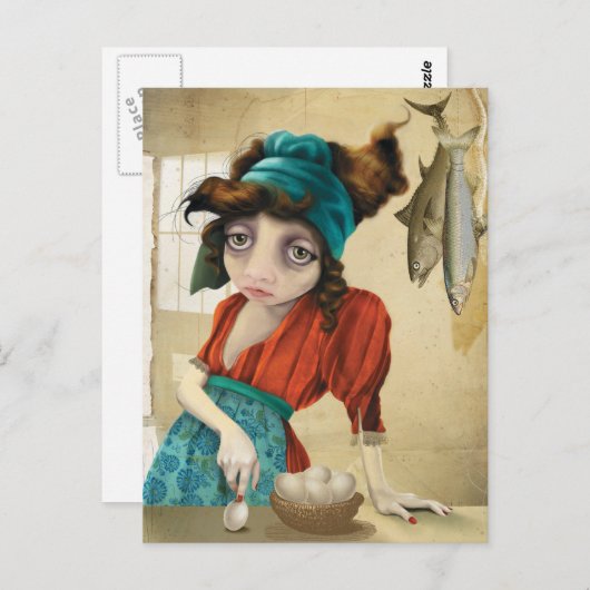 魚(&E) ポストカード (正面/裏面)