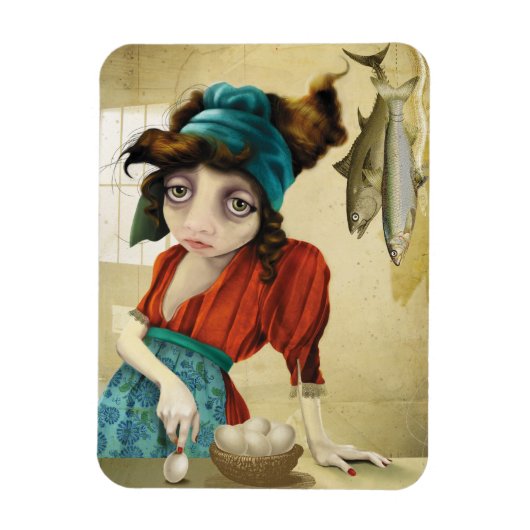 魚(&E) マグネット (縦)