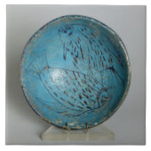 魚(faience)と飾られる皿 タイル (正面)