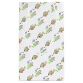 魚 – Two Fish Art水彩のプリント絵画。 スモールペーパーバッグ (裏面)