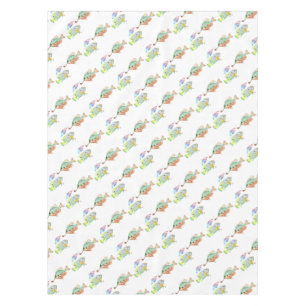 魚 – Two Fish Art水彩のプリント絵画。 テーブルクロス