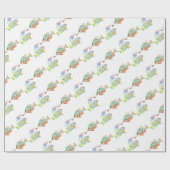 魚 – Two Fish Art水彩のプリント絵画。 ラッピングペーパー (フラット)
