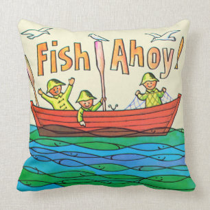 魚Ahoy! クッション