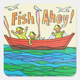 魚Ahoy! スクエアシール